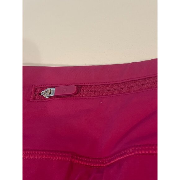 Lulu Lemon Pace Rival Mid Rise Skirt Magenta Sz 6 - Picture 8 of 12